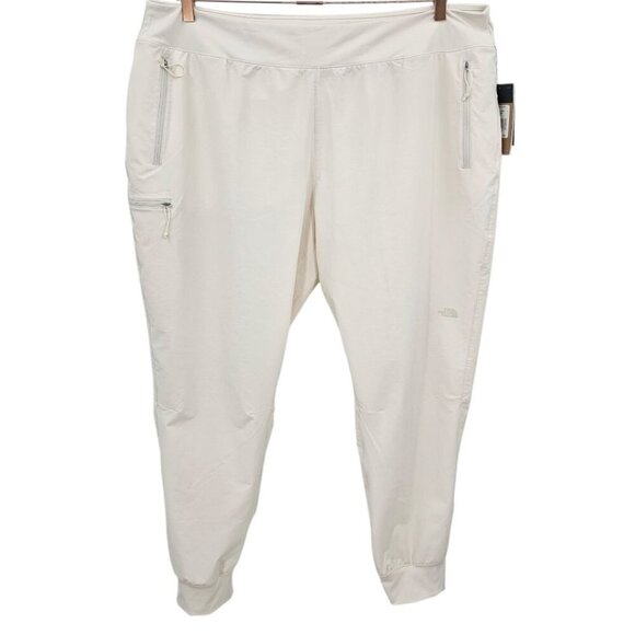 The North Face Womens Plus Size 3X Bridgeway Joggers in Gardenia White NWT - Picture 2 of 16